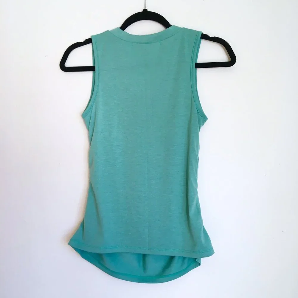 American Rag Teal Ruched Tank Top - Picture 2 of 7